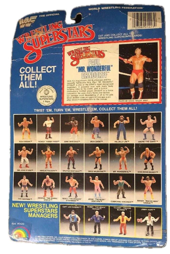 1986 WWF LJN Wrestling Superstars Series 2 Mr. Wonderful