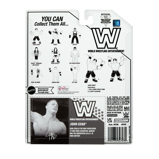 2026 WWE Mattel Ringside Exclusive Retro Greatest Hits Series 1 John Cena