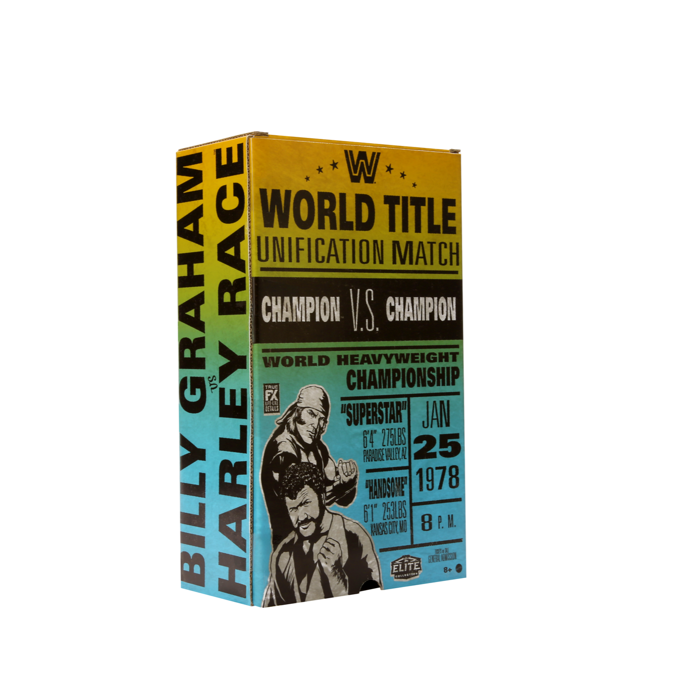 2024 WWE Mattel Elite Collection Legends of the Territory 4-Pack: Muhammad Ali vs. Gorilla Monsoon & Harley Race vs. Billy Graham