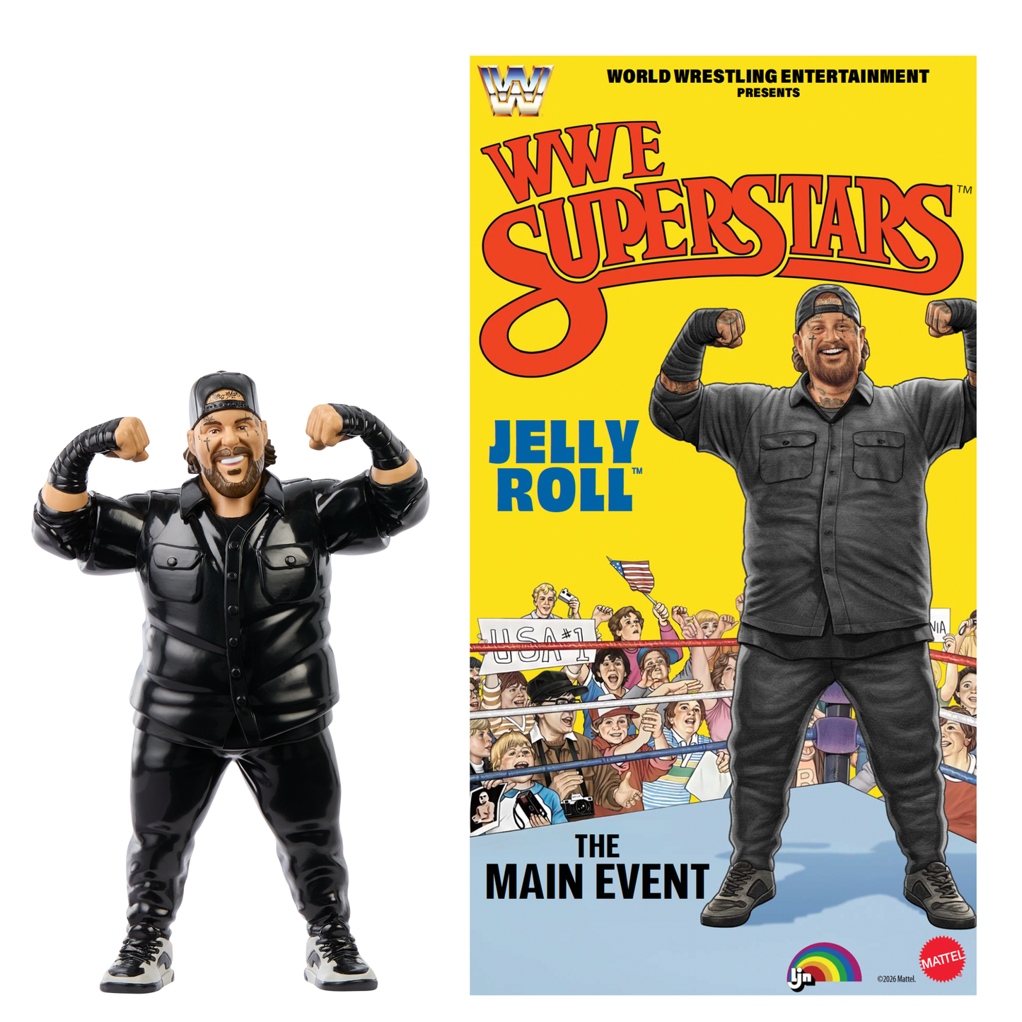 2026 Mattel LJN WWE Superstars Series 3 Jelly Roll [Exclusive]