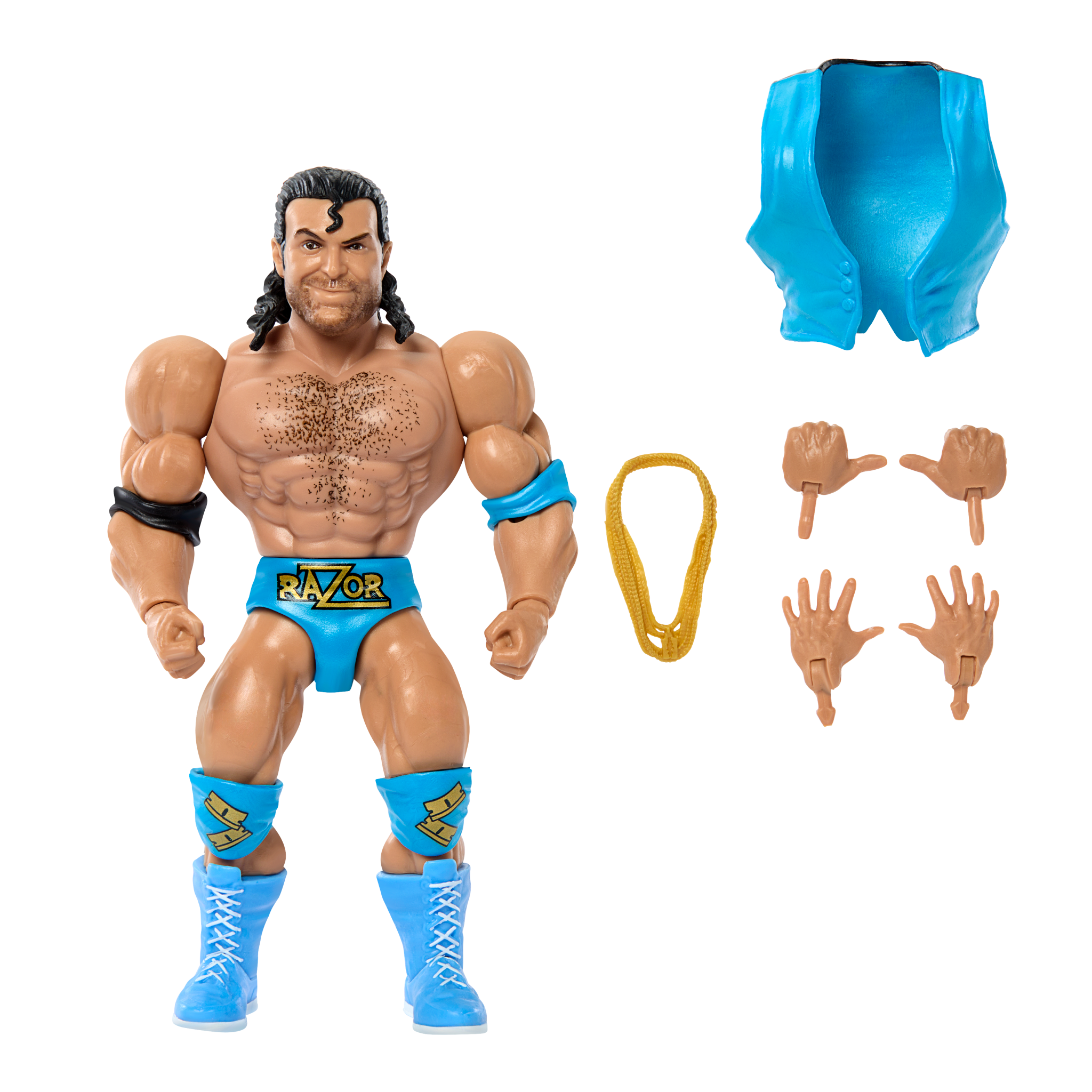 Mattel Razor Ramon Custom Wwf 2024 WWE Mattel Superstars Series 11 Razor Ramon [Exclusive ...