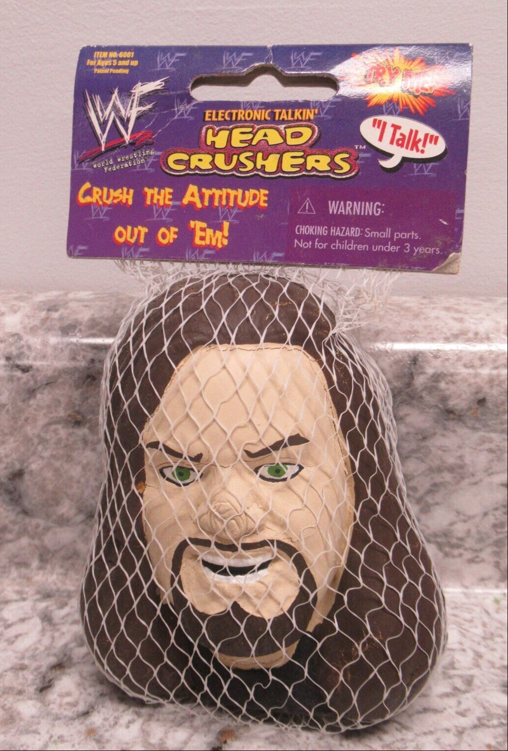 1999 WWF Planet Toys Electronic Talkin' Head Crushers Undertaker