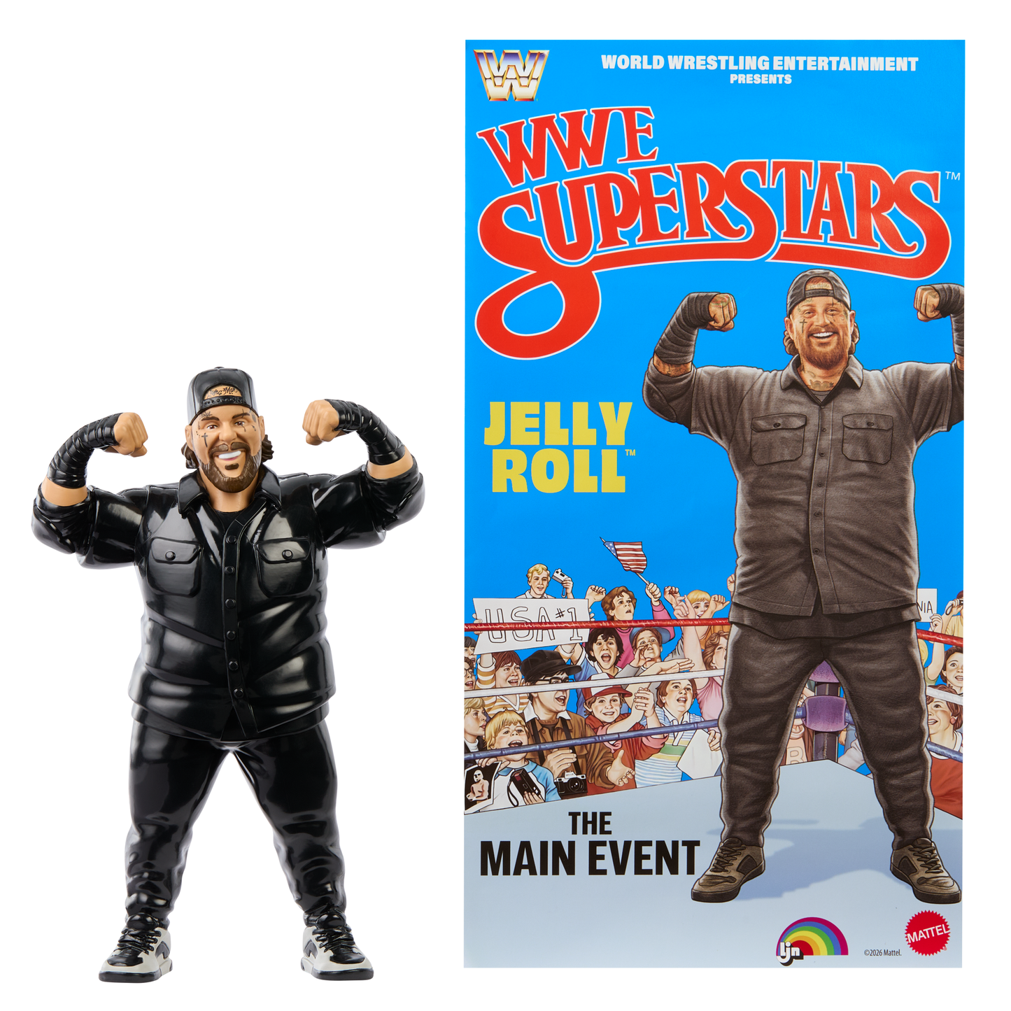 2026 Mattel LJN WWE Superstars Series 3 Jelly Roll [Exclusive]