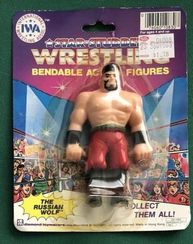 1985 IWA Star-Studded Wrestling Bendable Action Figures The Russian Wolf