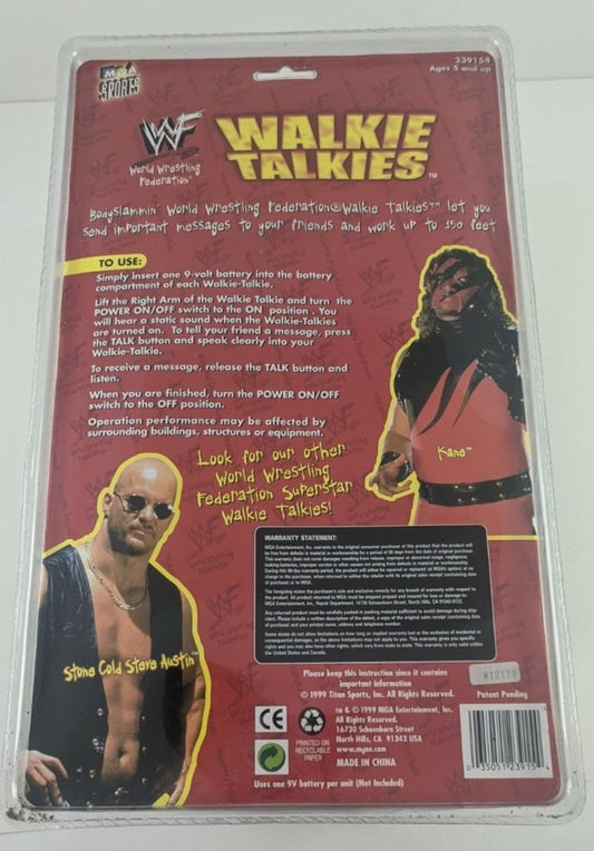 1999 WWF MGA Sports Walkie Talkies: Kane & Stone Cold Steve Austin