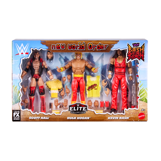 2026 WWE Mattel Elite Collection Bash at the Beach 3-Pack: Hulk Hogan, Scott Hall & Kevin Nash