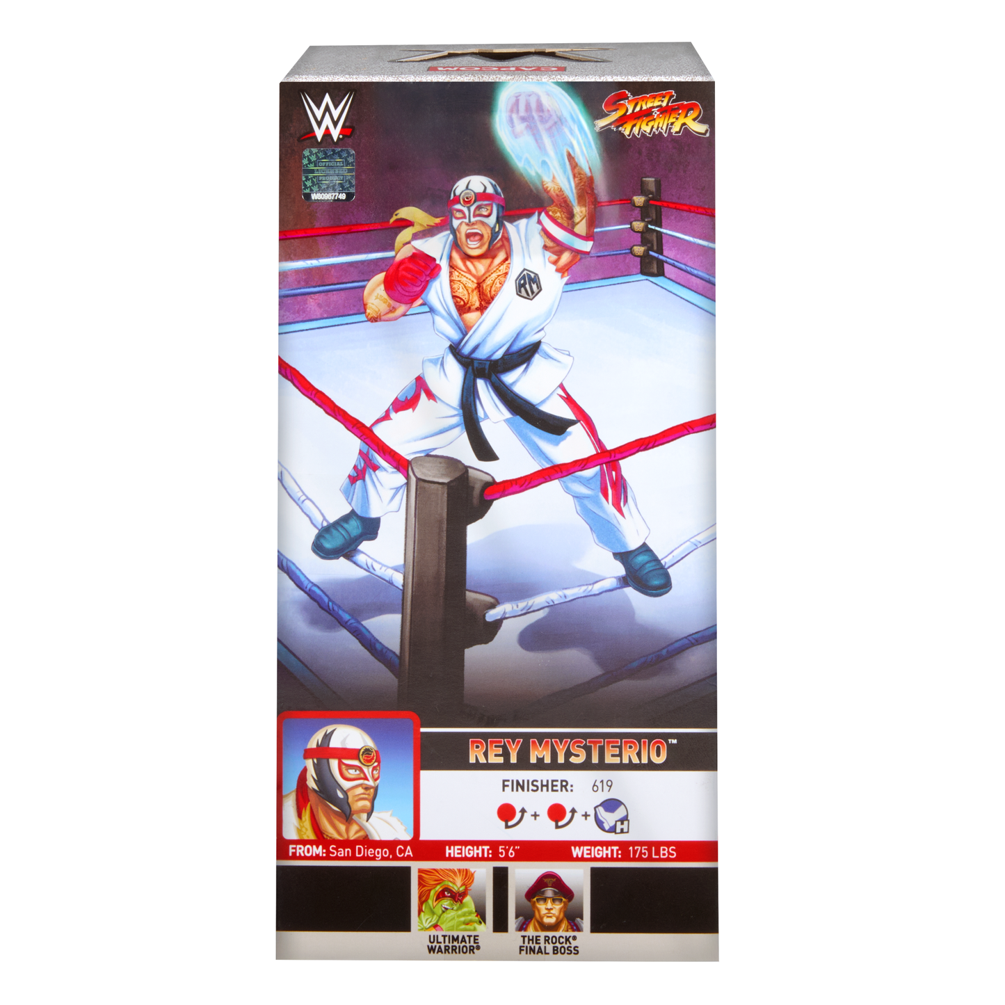2026 WWE x Street Fighter Elite Collection Series 1 Rey Mysterio as Ryu [Exclusive]