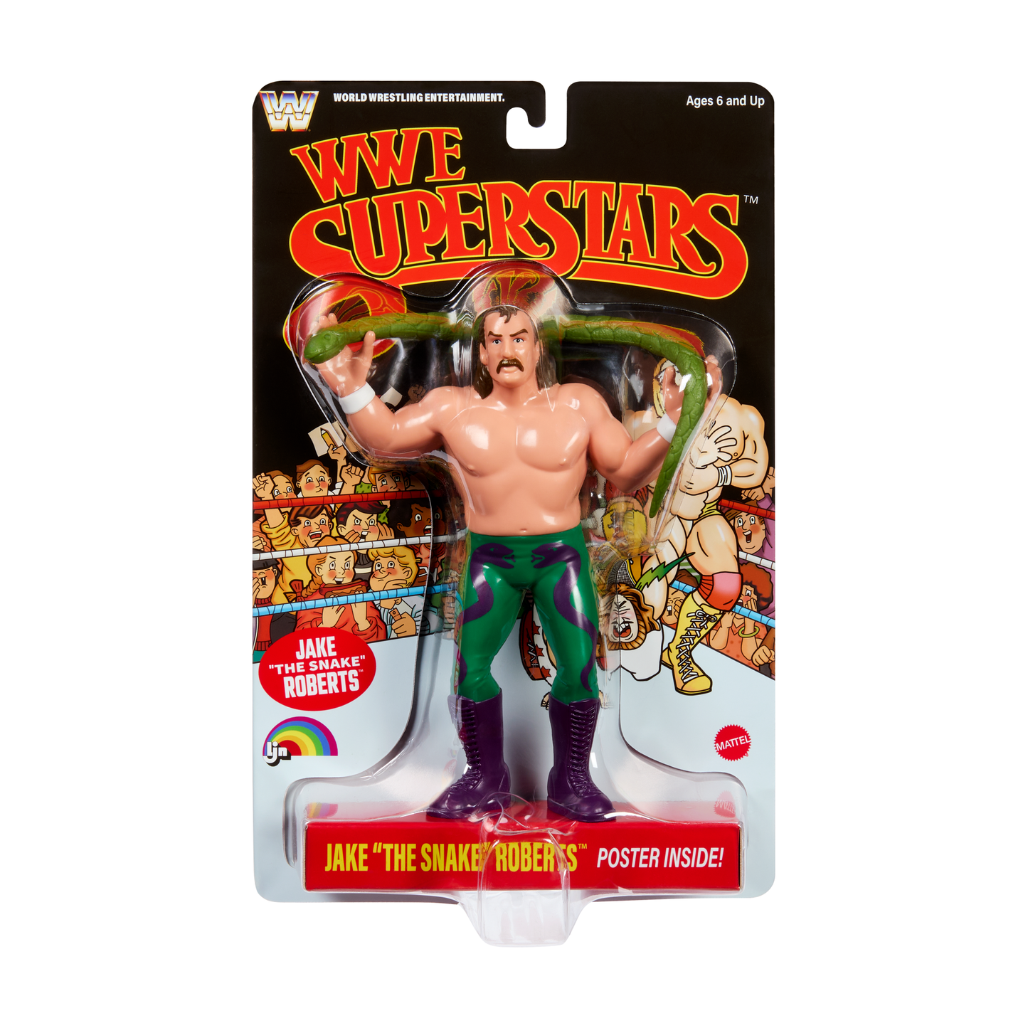 2026 Mattel LJN WWE Superstars Series 3 Jake "The Snake" Roberts [Exclusive, Chase]
