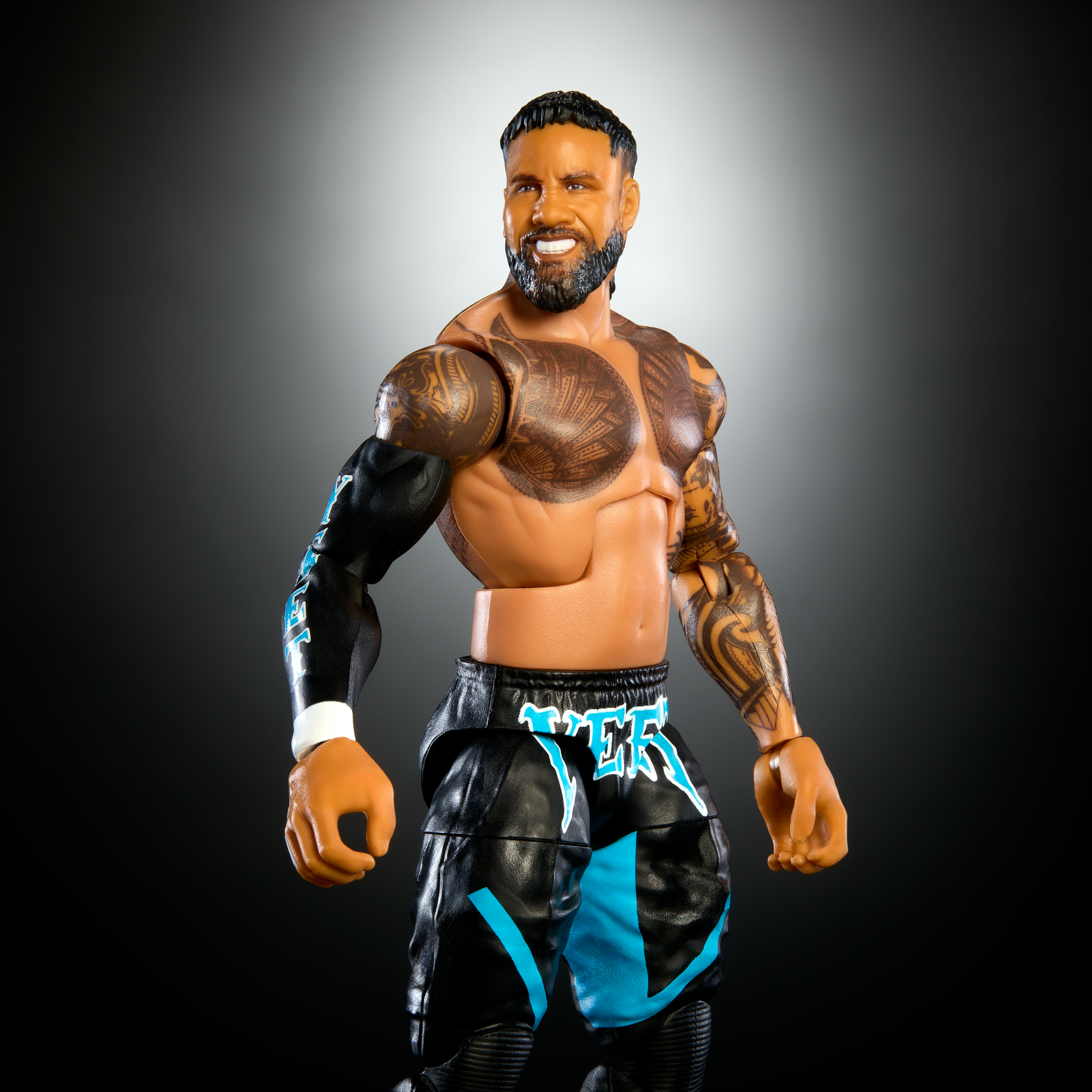 Mattel WWE Elite Actiefiguur Jey Uso – 15 Cm, 25 Beweegpunten, Verwisselbare Handen – Uit Serie Nr. 114