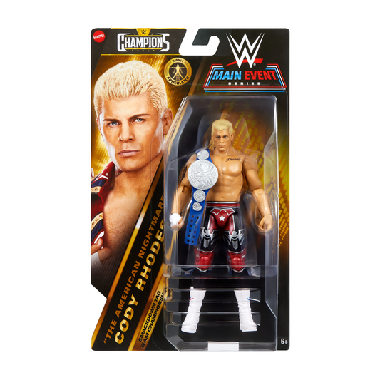 2024 WWE Mattel Main Event Champions Series 4 "The American Nightmare" Cody Rhodes