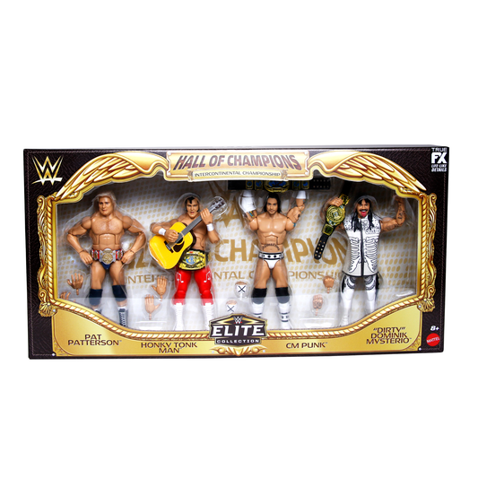 2026 WWE Mattel Elite Collection Hall of Champions: Intercontinental Championship 4-Pack [Exclusive]