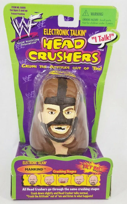 1999 WWF Planet Toys Electronic Talkin' Head Crushers Mankind