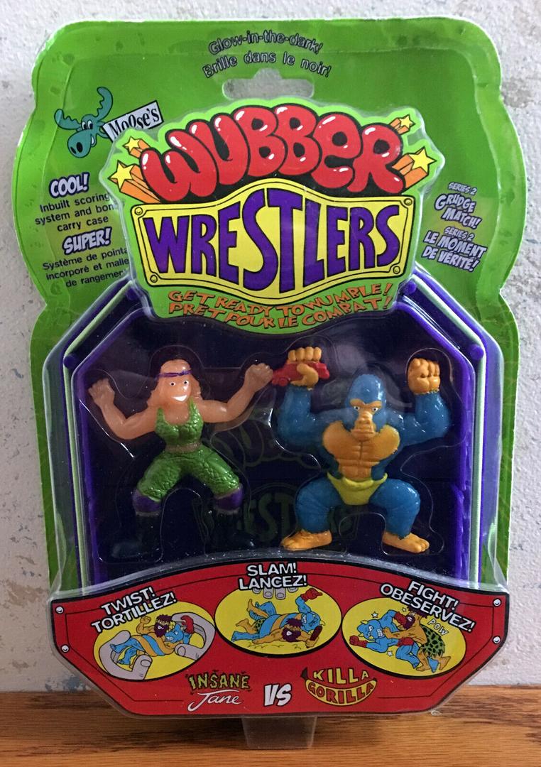 Moose Toys Wubber Wrestlers Series 2 Grudge Match: Insane Jane vs. Killa Gorilla