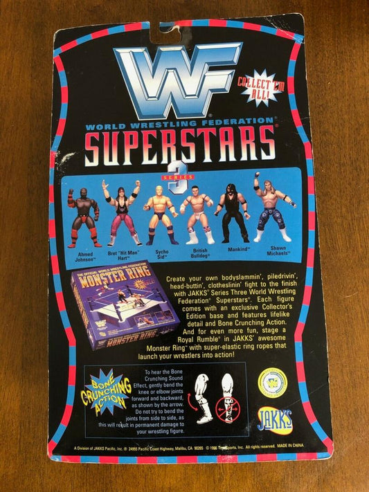 1997 WWF Jakks Pacific Superstars Series 3 British Bulldog [Full Card]