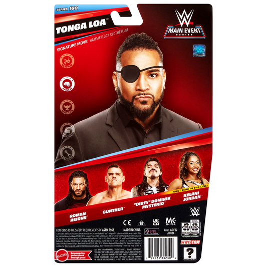2025 WWE Mattel Main Event Series 160 Tanga Loa