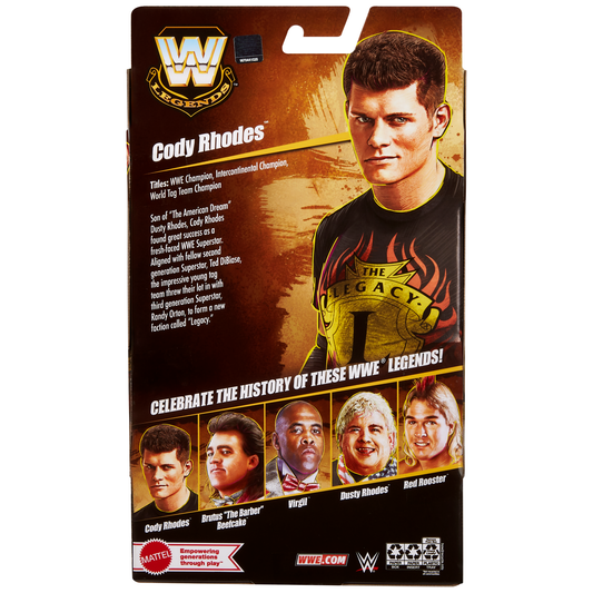 2025 WWE Mattel Elite Collection Legends Greatest Hits Series 3 Cody Rhodes