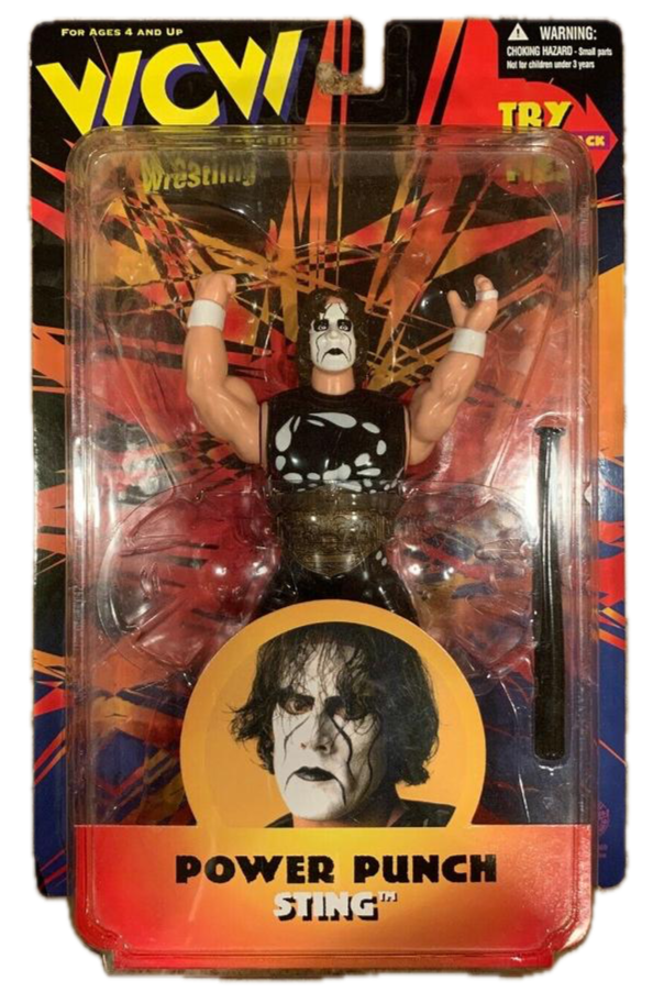 1998 WCW OSFTM 6.5" Articulated "Power Punch" Sting [Short-Hair Card]