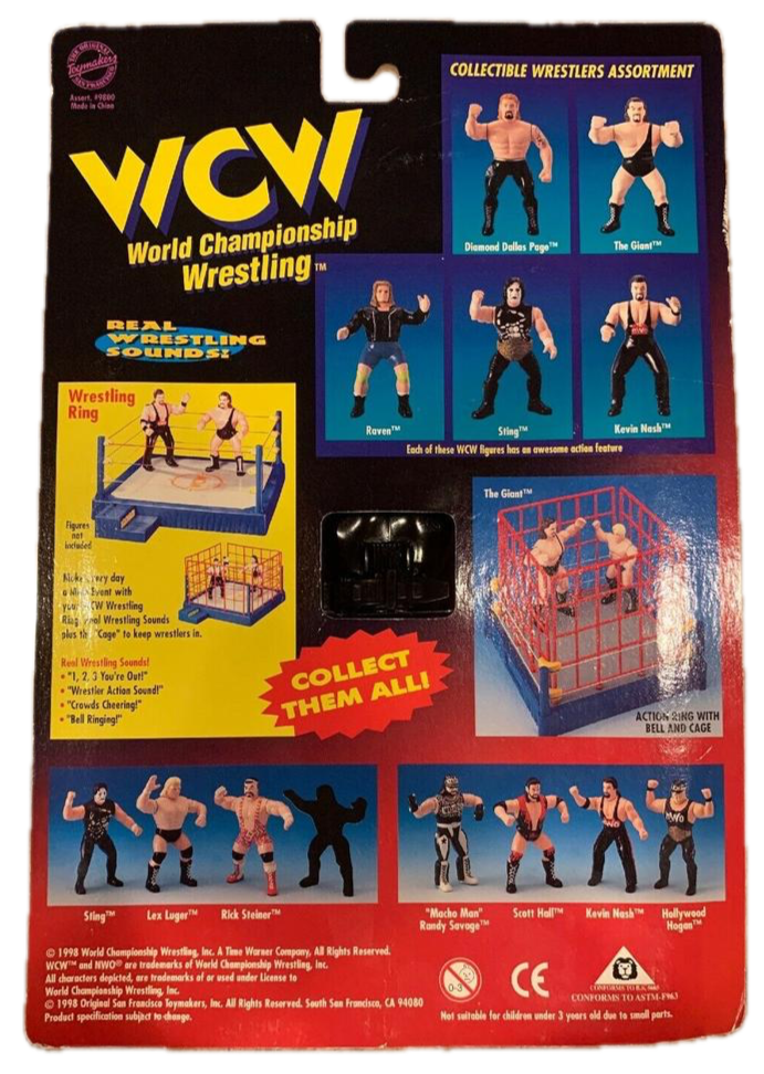 1998 WCW OSFTM 6.5" Articulated "Power Punch" Sting [Short-Hair Card]