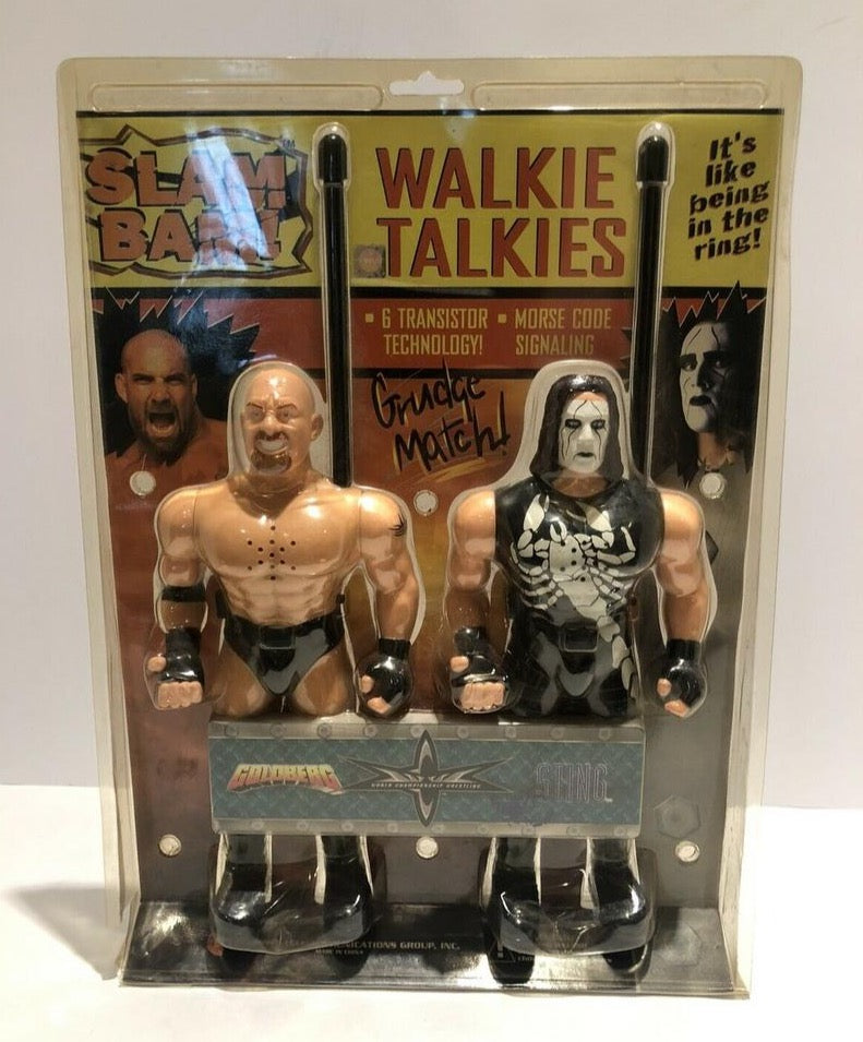 1999 WCW Columbia Tel-Com Slam Bam! Wrestling Walkie Talkies: Goldberg & Sting