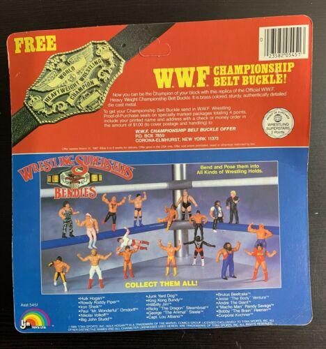 1986 WWF LJN Wrestling Superstars Bendies Tag Team Champions: Hulk Hogan & Junk Yard Dog