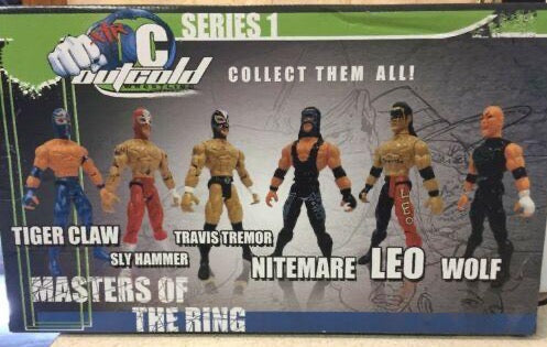 XTR Toys Outcold Wrestling Masters of the Ring Bootleg/Knockoff 3-Pack: Sly Hammer, Wolf & Travis Tremor