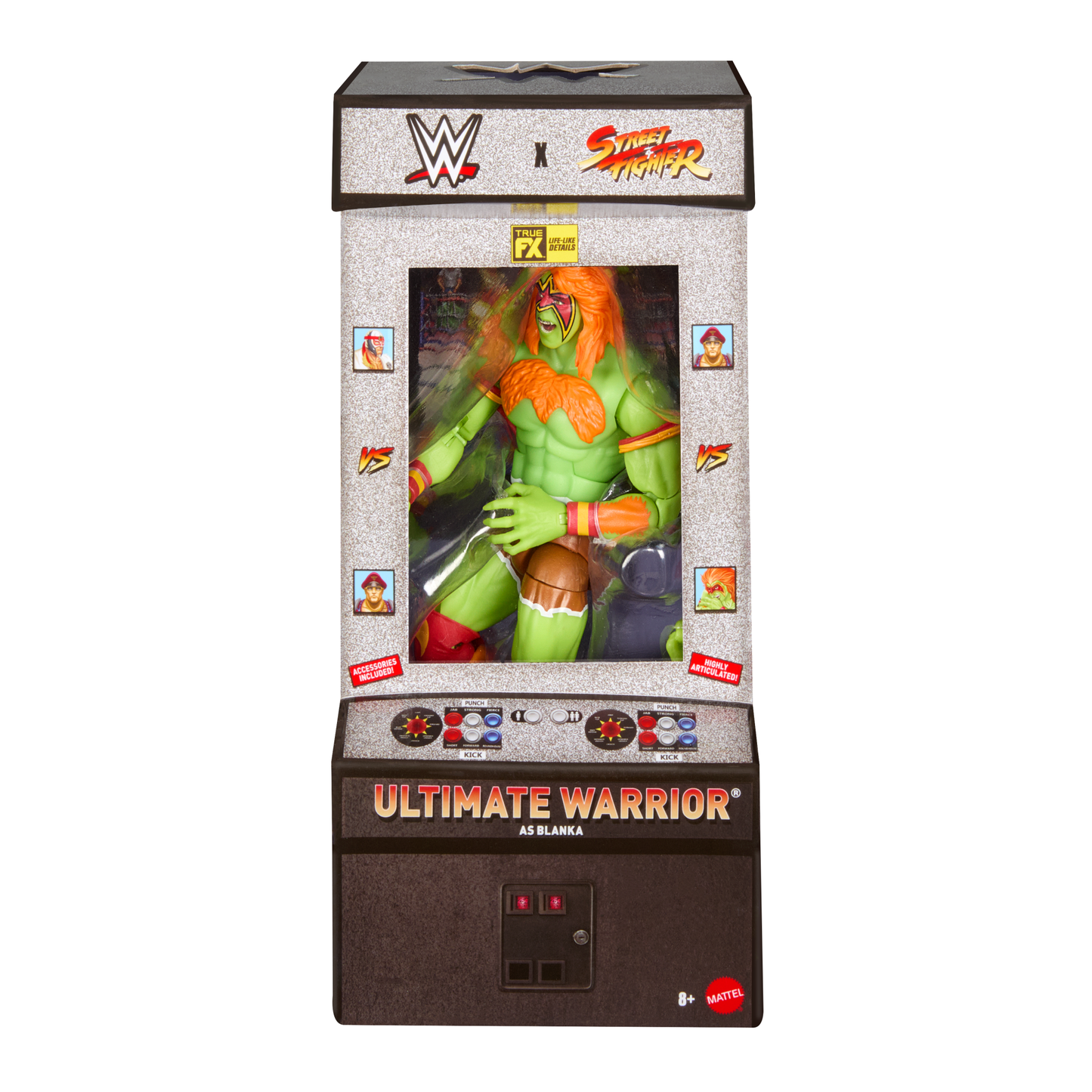 2026 WWE x Street Fighter Elite Collection Series 1 Ultimate Warrior as Blanka [Exclusive]