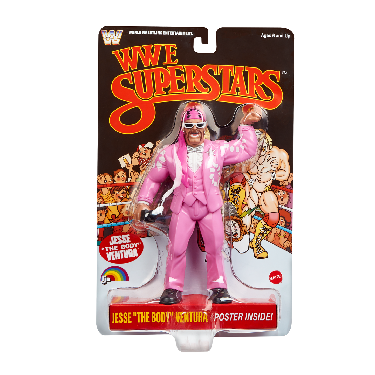2026 Mattel LJN WWE Superstars Series 2 Jesse "The Body" Ventura [Exclusive, Chase]