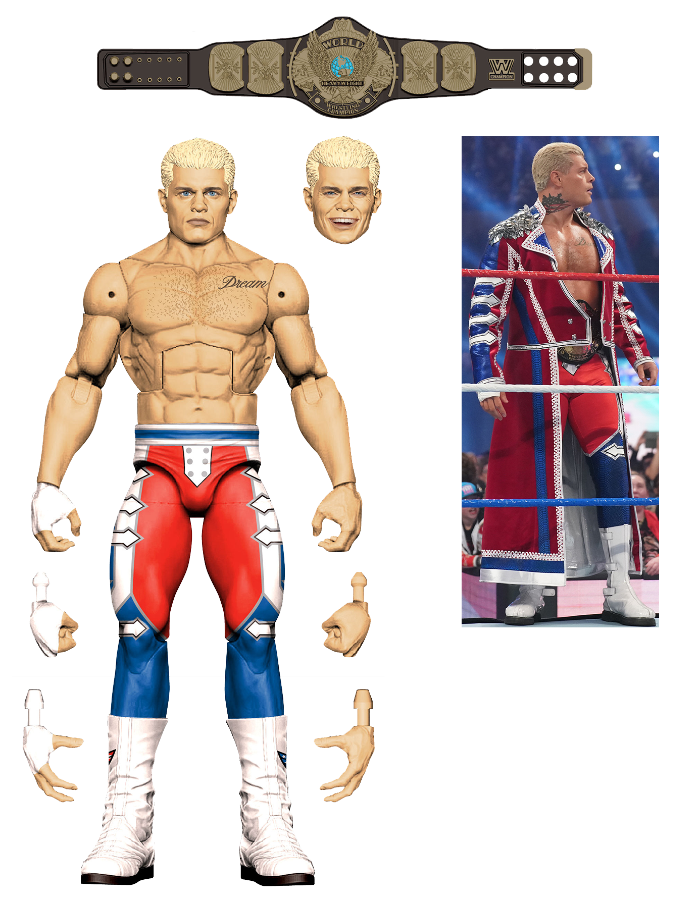 2026 WWE Mattel Elite Collection Ringside Exclusive Defining Moments "The American Nightmare" Cody Rhodes