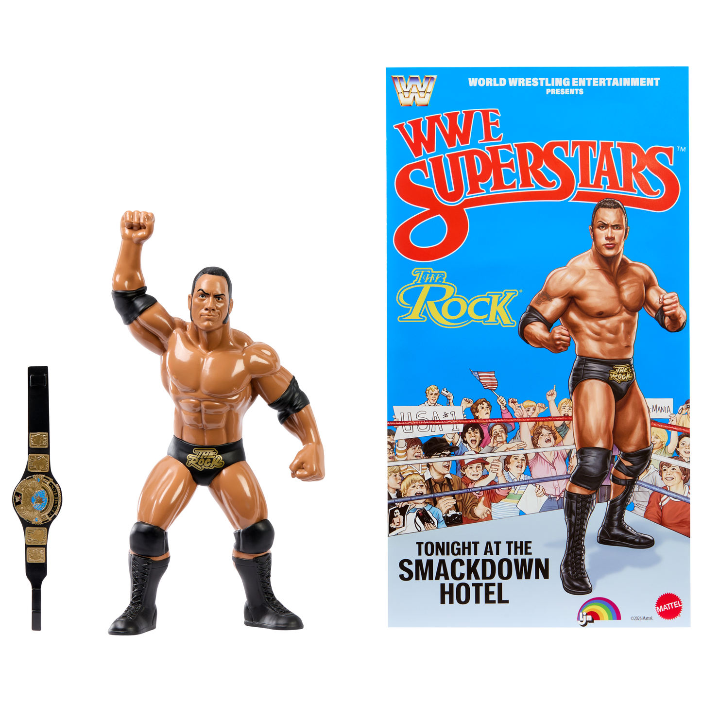 2026 Mattel LJN WWE Superstars Series 3 The Rock [Exclusive]