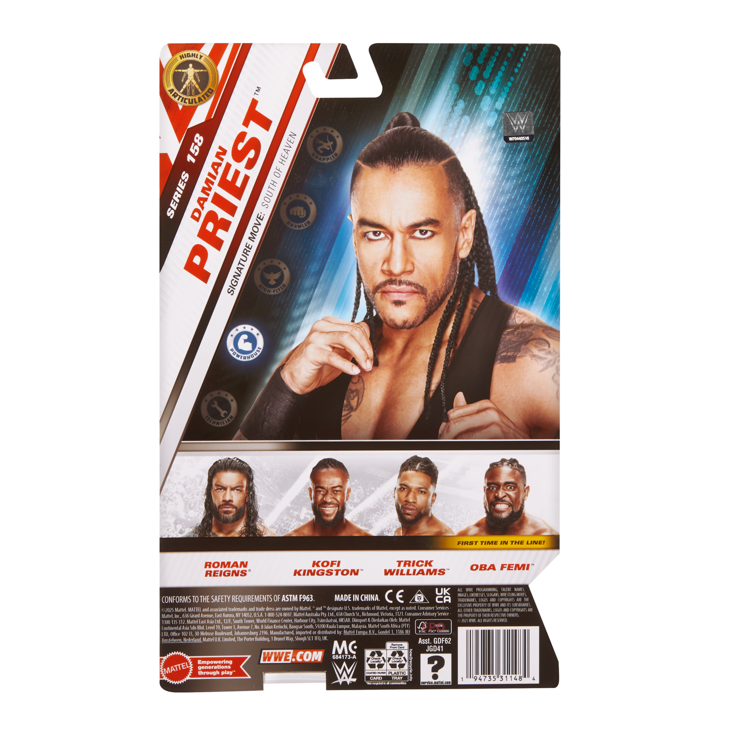 2025 WWE Mattel Main Event Series 158 Damian Priest