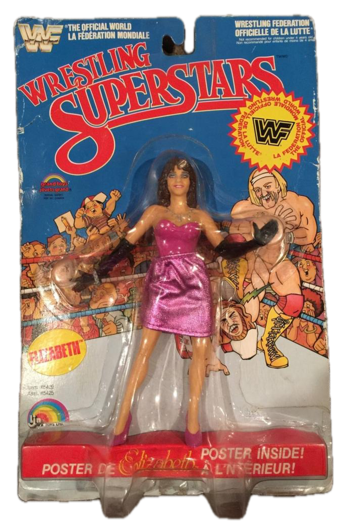 1986 WWF LJN Wrestling Superstars Series 3 Elizabeth [With Purple Skirt]