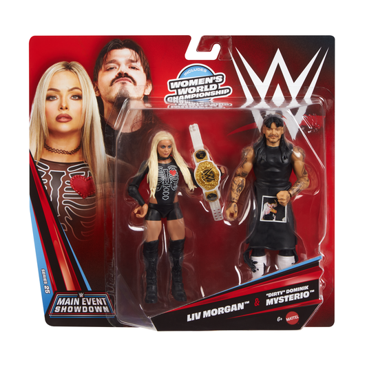 2026 WWE Mattel Main Event Showdown Series 25 Liv Morgan & "Dirty" Dominik Mysterio