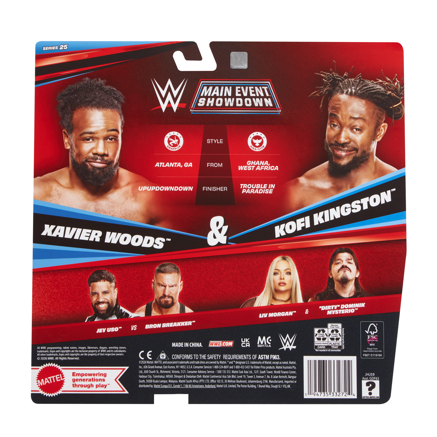 2026 WWE Mattel Main Event Showdown Series 25 Kofi Kingston & Xavier Woods