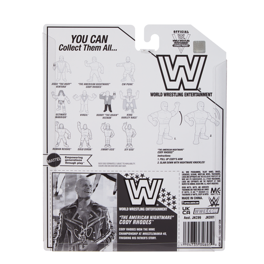 2025 WWE Mattel Ringside Exclusive Retro Series 1 "The American Nightmare" Cody Rhodes