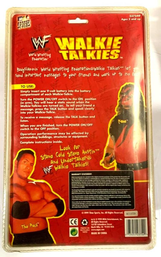1999 WWF MGA Sports Walkie Talkies: The Rock & Kane