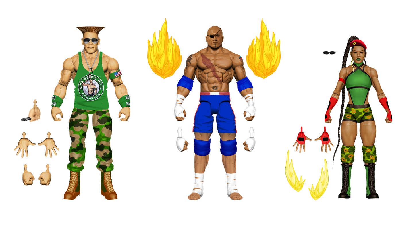 2026 WWE x Street Fighter Elite Collection Series 2 Bianca Belair as Cammy [Exclusive]