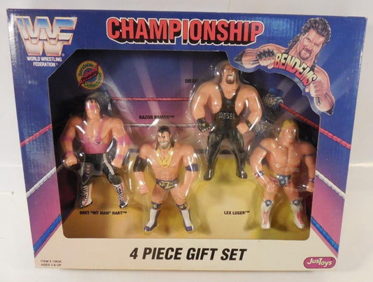 1994 WWF Just Toys Bend-Ems Championship [With Bret "Hitman" Hart, Razor Ramon, Diesel & Lex Luger]