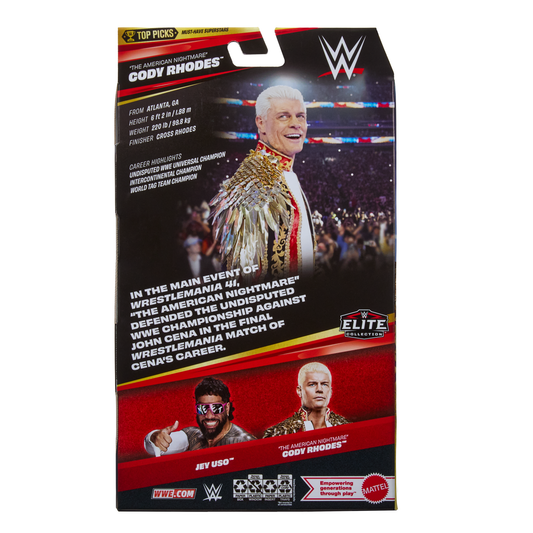 2026 WWE Mattel Elite Collection Top Picks "The American Nightmare" Cody Rhodes