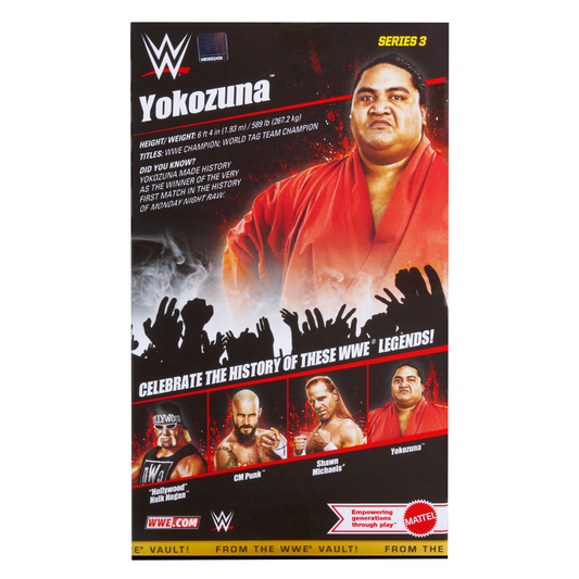 2024 WWE Mattel Elite Collection From the Vault Series 3 Yokozuna [Exclusive, Chase]