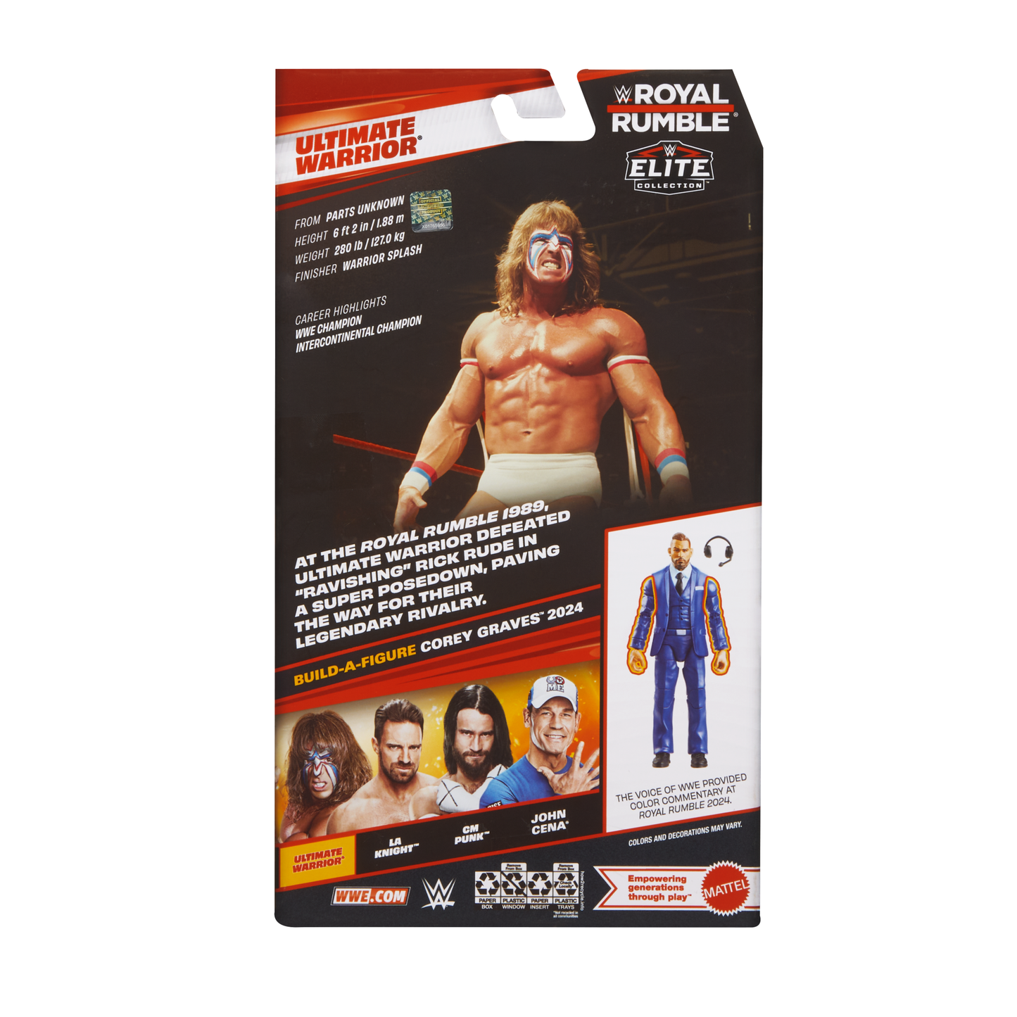 2025 WWE Mattel Elite Collection Royal Rumble Series 7 Ultimate Warrior
