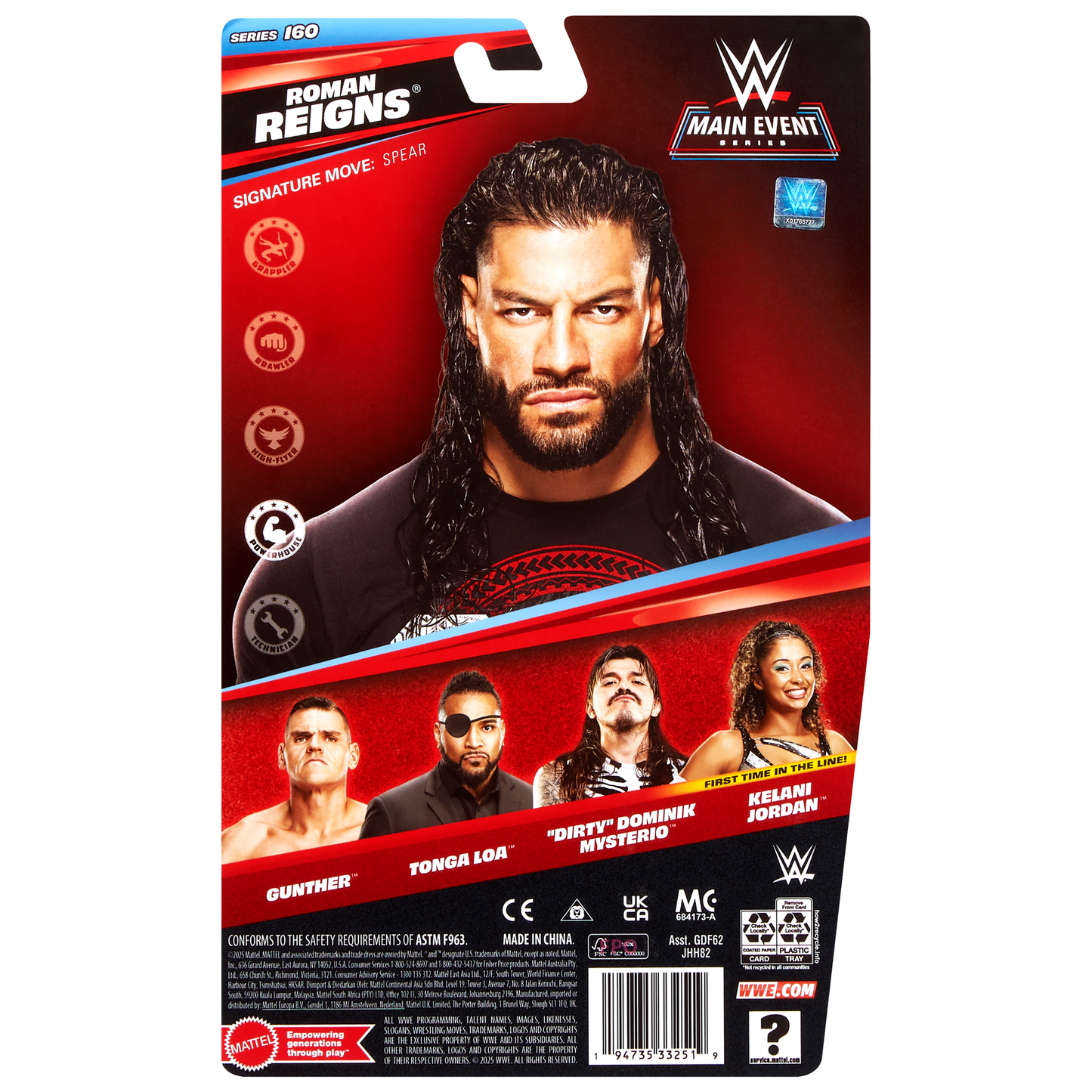 2025 WWE Mattel Main Event Series 160 Roman Reigns