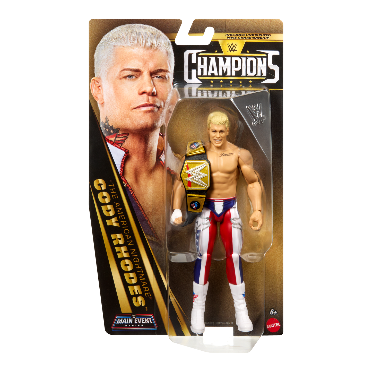 2026 WWE Mattel Main Event Champions Series 6 "The American Nightmare" Cody Rhodes