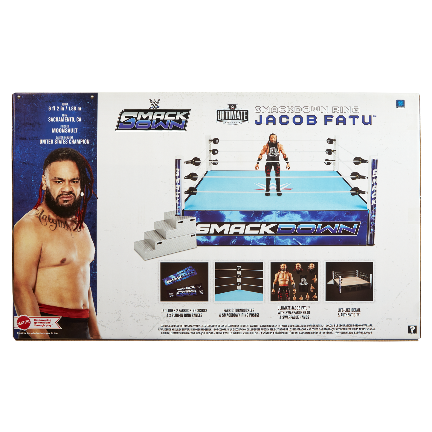 2026 WWE Mattel Ultimate Edition SmackDown Ring [With Jacob Fatu, Exclusive]