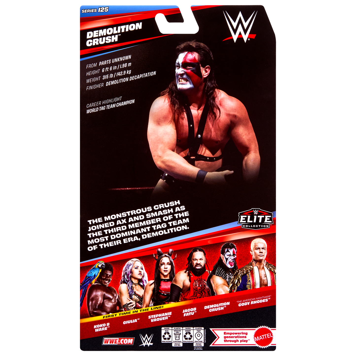 2026 WWE Mattel Elite Collection Series 125 Demolition Crush