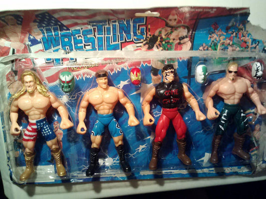 Pro DX Clear Display Stands For WWE/WWF Wrestling Figures – Single Peg, 2", Vintage, UK