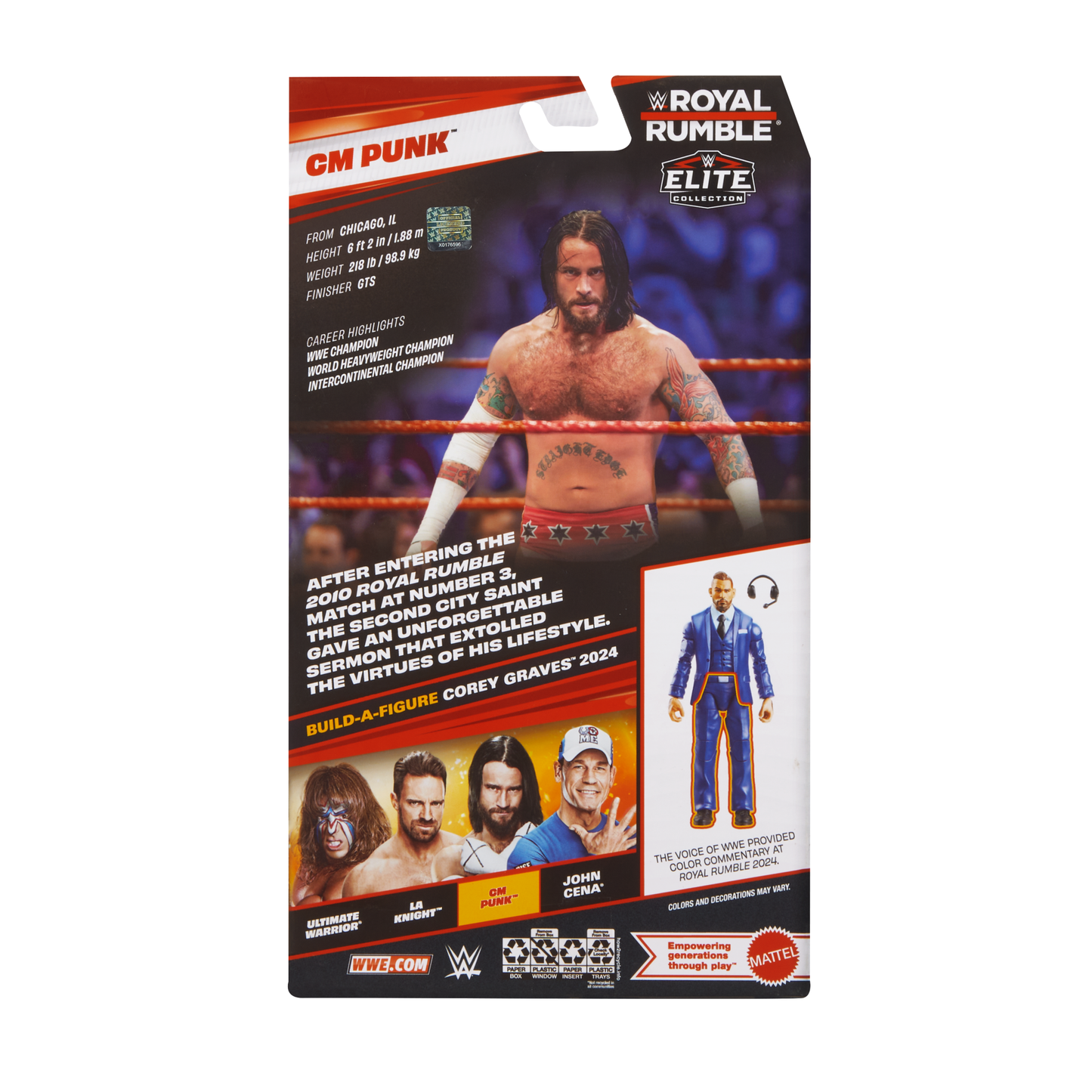 2025 WWE Mattel Elite Collection Royal Rumble Series 7 CM Punk
