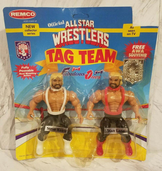 1985 AWA Remco All Star Wrestlers Series 1 Wave 2 Fabulous Ones: Steve Keirn & Stan Lane