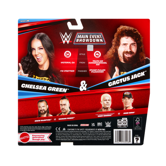 2026 WWE Mattel Main Event Showdown Series 26 Chelsea Green & Cactus Jack