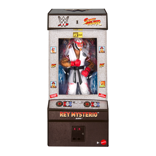 2026 WWE x Street Fighter Elite Collection Series 1 Rey Mysterio as Ryu [Exclusive]