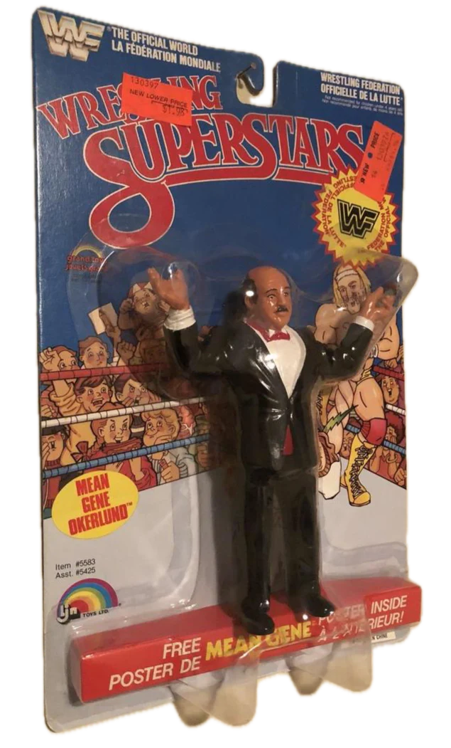 1986 WWF LJN Wrestling Superstars Series 3 Mean Gene Okerlund
